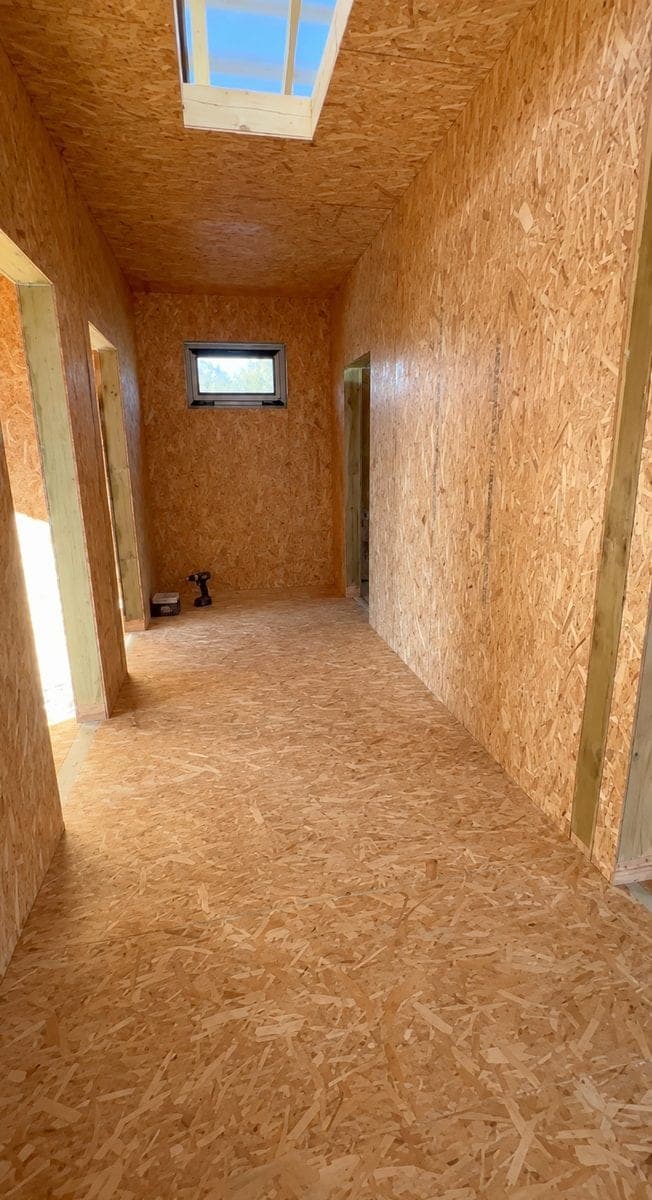 Строительство дома 120 м² Ленинец — обшивка фасада