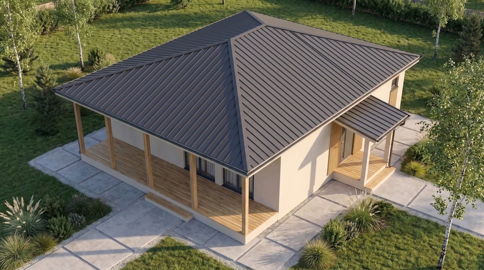 Проект Стрелец 100 м² — входная группа