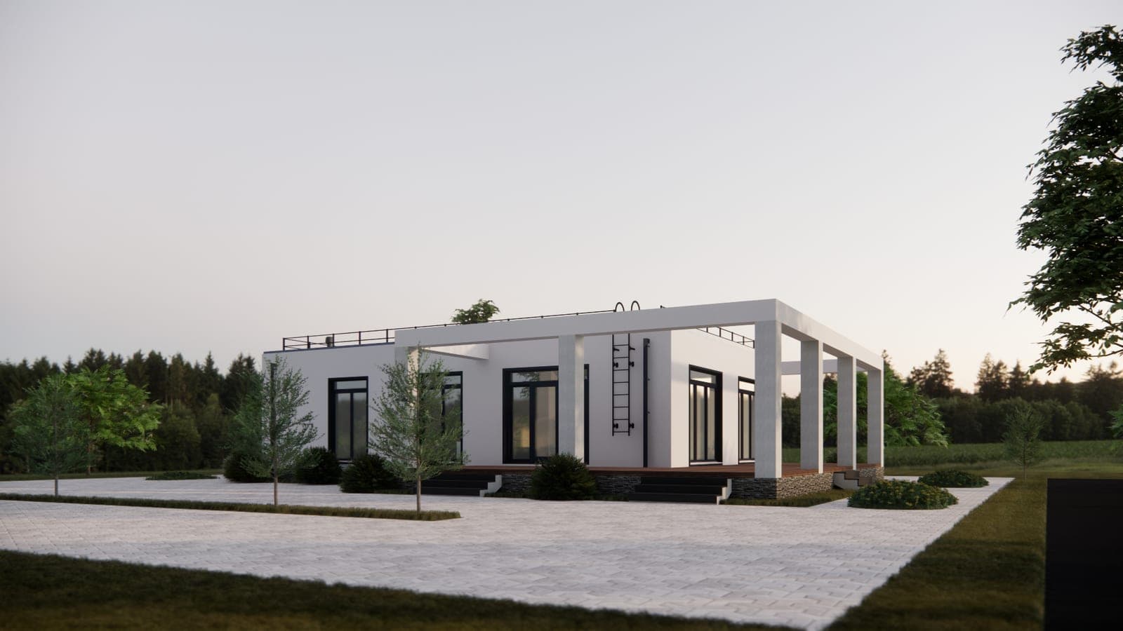 Проект Varden 121 м² — фасад СИП-дома, СИП-дом под ключ