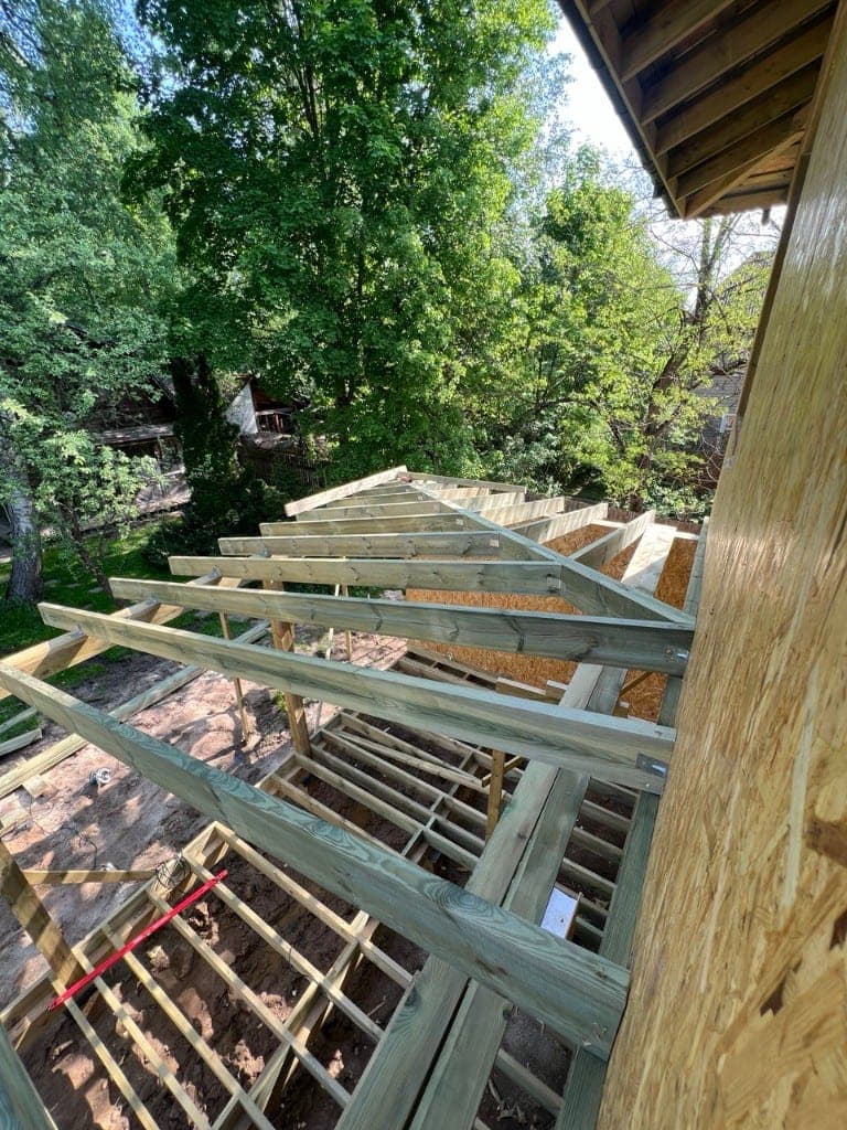 Строительство дома 130 м² в Кокошкино — монтаж окон