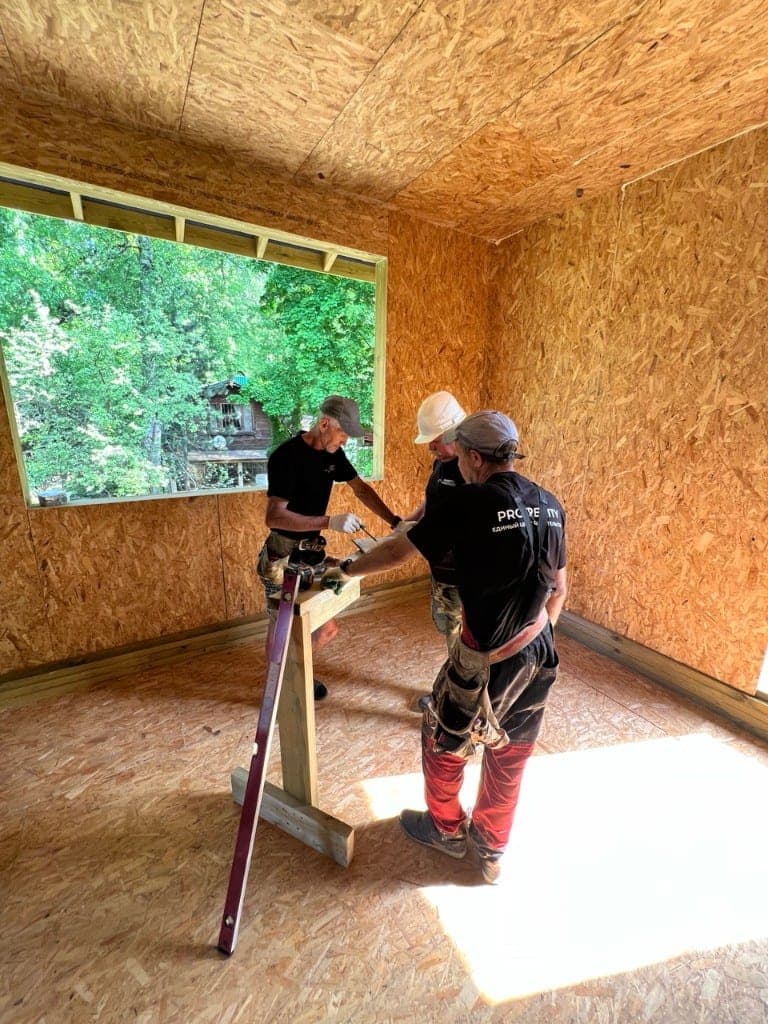 Строительство дома 130 м² в Кокошкино — фасадные работы